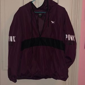PINK burgundy windbreaker